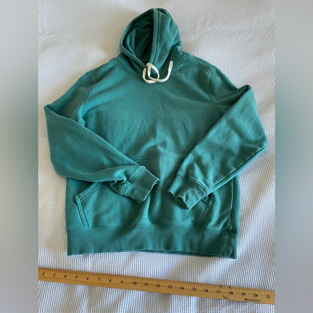 3 for 15$! Denver Hayes Cotton Green Pullover Sweater with Drawstring Hood
